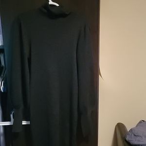 Black turtleneck dress